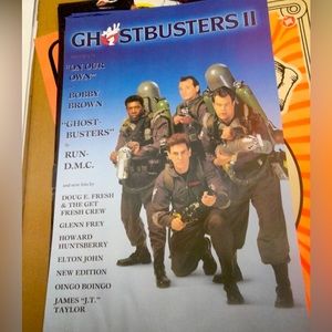 Vintage GHOSTBUSTERS 2 Soundtrack Promo Poster!
